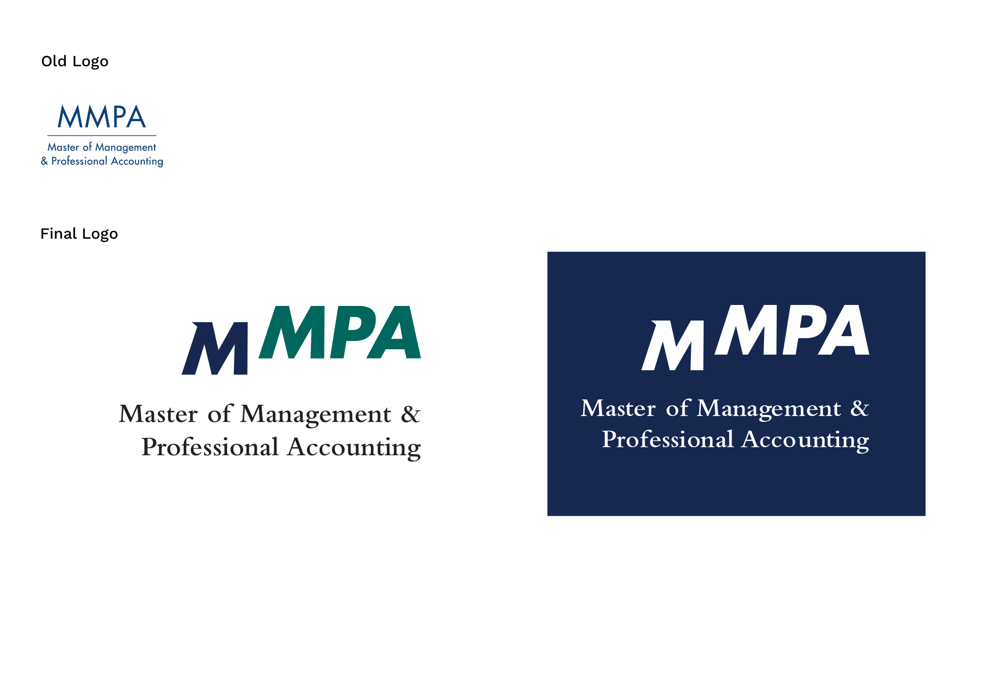 Photo of MMPA previous and final logo
