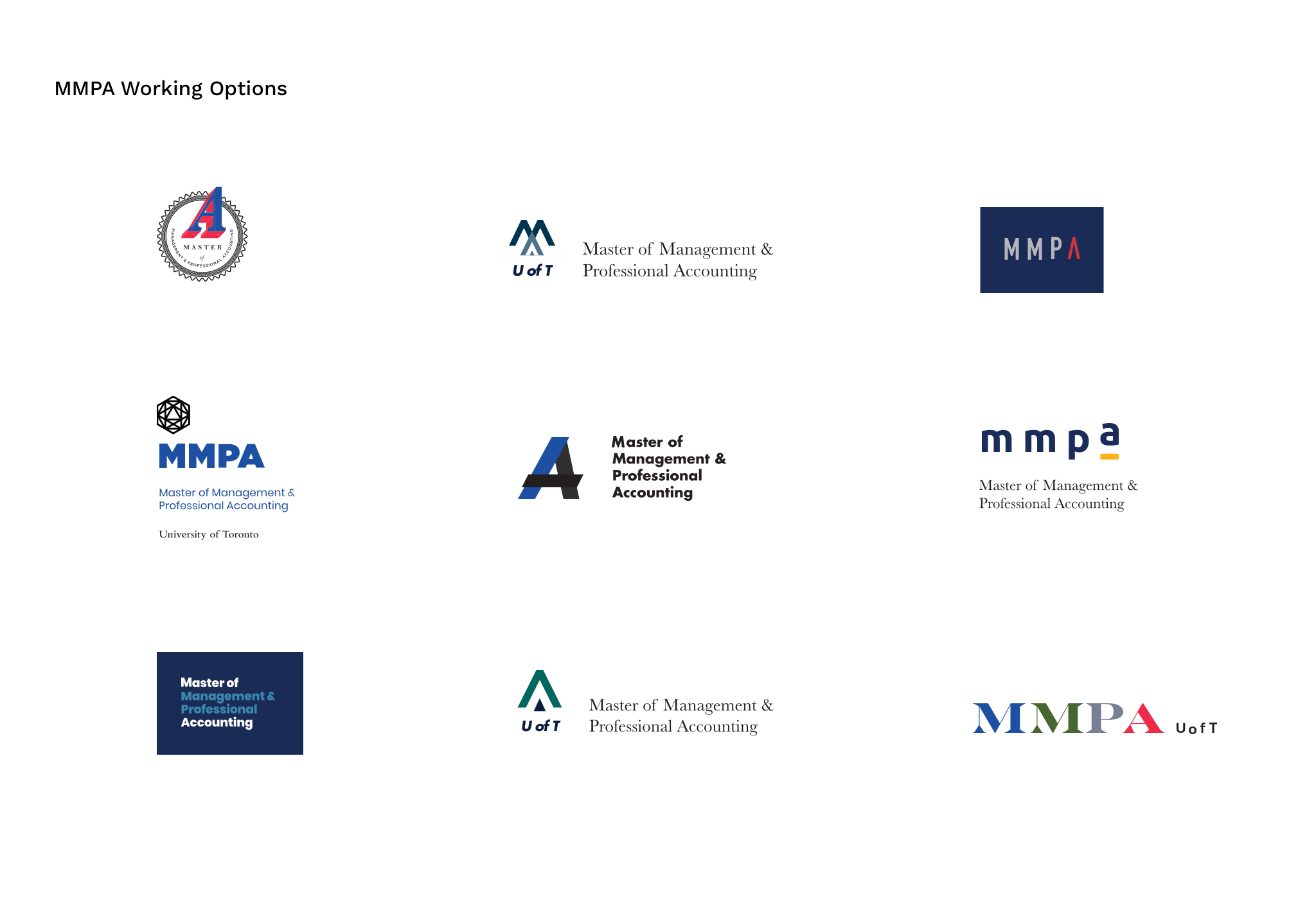 Photo of MMPA Working Logo Options
